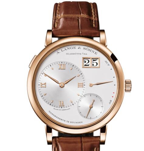 A Lange & Sohne GRAND LANGE 1 Pink gold with dial in argenté Replica Watch 117.032