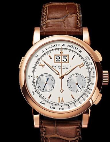 Replica A Lange Sohne Datograph Watch Pink gold 403.032