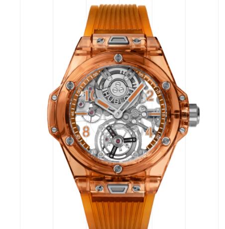 Hublot Big Bang Tourbillon Automatic Orange Sapphire 45 mm Replica Watch 419.JO.0120.RT