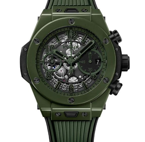 HUBLOT Big Bang Unico Dark Green Ceramic Replica Watch 442.GX.5210.RX