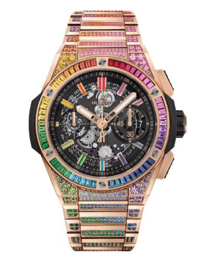 2023 Hublot Big Bang Integrated King Gold Rainbow Replica Watch 451.OX.1180.OX.3999