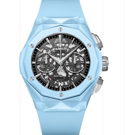2023 New Replica Hublot Classic Fusion Aerofusion Chronograph Orlinski Sky Blue Ceramic 45 mm Watch 525.ES.0170.RX.ORL22