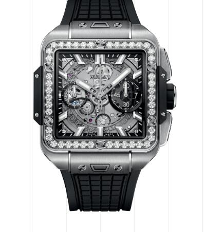 Hublot Square Bang Unico Titanium Diamonds 42 mm 821.NX.0170.RX.1204 Replica Watch