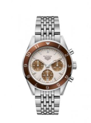 TAG Heuer Autavia Heuer 02 Stainless Steel Tropical Panda Bracelet UAE Edition Replica Watch CBE2113.BA0687