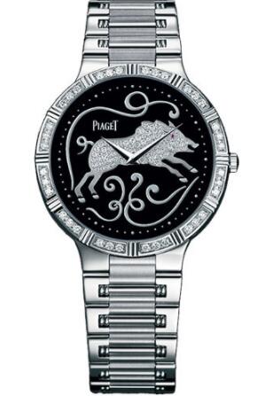 Piaget Dancer Ultra-Thin Replica Watch 38mm White Gold Onyx Zodiac G0A32201