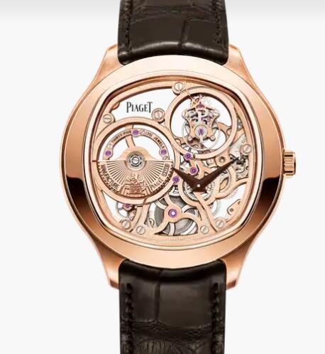 Replica Piaget Emperador Tourbillon Men Replica Skeleton Watch Piaget Rose Gold Watch G0A40042
