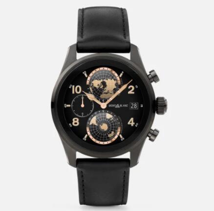 Montblanc Summit 3 Smartwatch Black Titanium Replica Watch MB129267