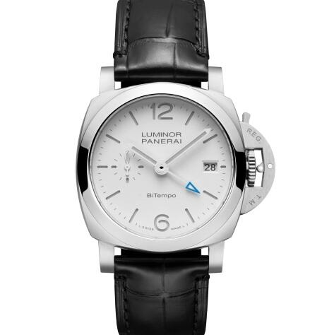 Panerai Luminor Quaranta BiTempo Stainless Steel Replica Watch PAM01367