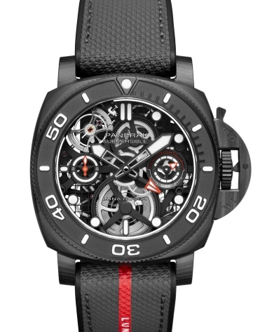 Panerai Luminor Submersible 47 Tourbillon GMT Luna Rossa Experience Edition Replica Watch PAM01405