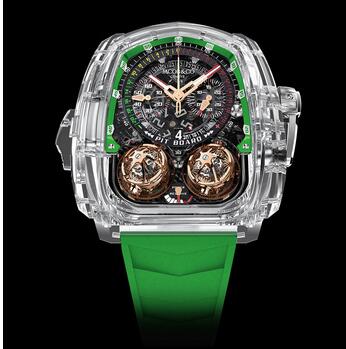 Jacob & Co. Twin Turbo Sapphire Crystal Green Inner Ring TT220.80.AA.AC.A Replica Watch
