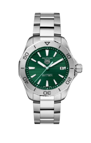 TAG Heuer Aquaracer Professional 200 Solargraph 40 Stainless Steel Green Replica Watch WBP1115.BA0000